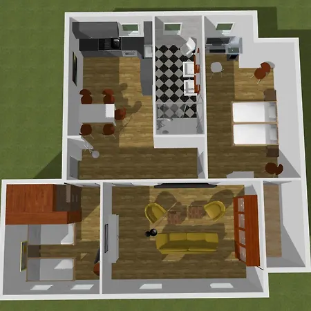 H&h Im Herzen Der Stadt Nr 17-karl Mit Kueche, Wohnzimmer Und Esstisch